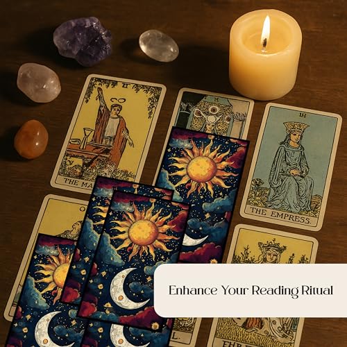 Smooth Matte Finish Tarot Card Sleeves 100CT - 72x122mm Precision Fit for Tarot Cards and Collectible Card Protection