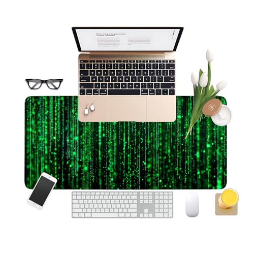 Matrix Code Extended Gaming Mouse Pad 31.5"x11.8" Mousepad, Large Desk Pad Desk Mat for Gaming & Office, Non-Slip Rubber Base - color: 41, size: 31.5" x 11.8"