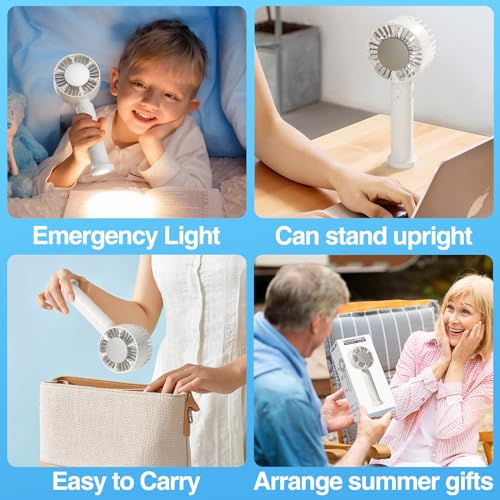 Portable Cooling Fan with Refrigeration Mode - Handheld Fan that Blows Cold Air, 3 Speed Cooling Plate with Rechargeable Battery and Quick Cool Down for Outdoor, Travel, Camping, Working