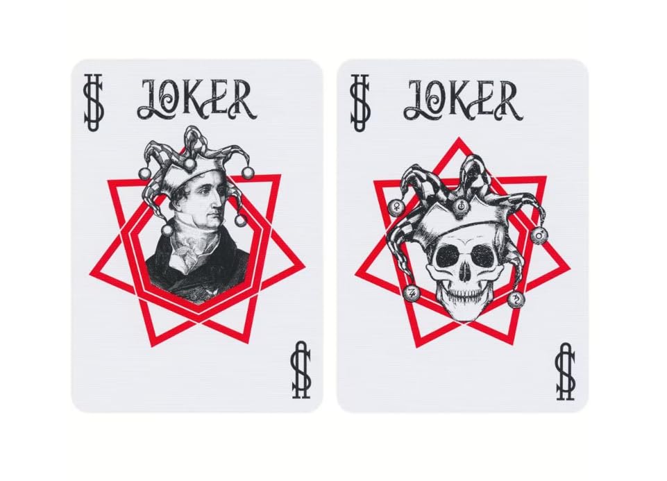 Bicycle Playing Cards Hidden Premium Poker Playing Card Deck with Secret Societies Illustration.