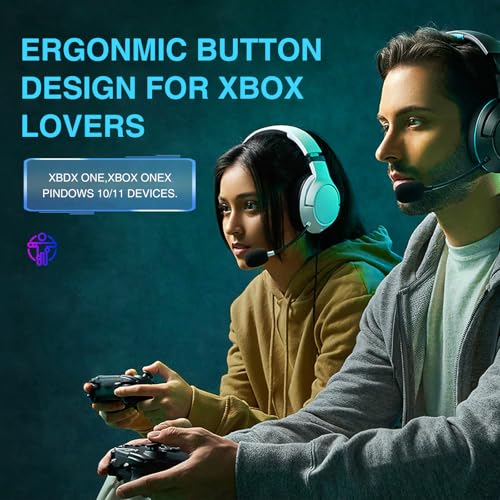 Wireless Controller with 7 Colors RGB Light Compatible With Xbox Series X|S/Xbox Controller/Steam PC Windows, Programmable/Turbo/Dual Vibration/800mAh Battery, with 3.5mm Audio Jack, 2.4GHZ Adapter