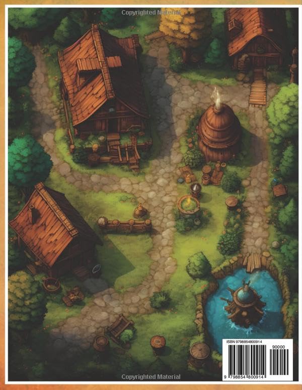 Mythical RPG Maps: Just Maps | Dungeons, Villages, Towns and Building Interiors Full Color (Table Top RPG Game Maps)