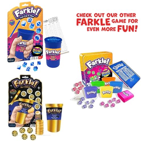 Farkle Heatwave Classic Dice Game for Kids and Families Ages 6+ Travel Size Group Party Games for 2+ Players - Gift for Teens and Adults by Continuum