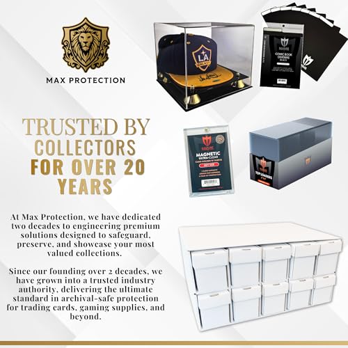 Max Protection Graded Card Penthouse Storage Box System - Trading Card Storage Cabinet with 10 Drawers - Holds 6,000 Card Saver 1 or 600 Graded Cards - Stackable Organizer for Collectible Cards