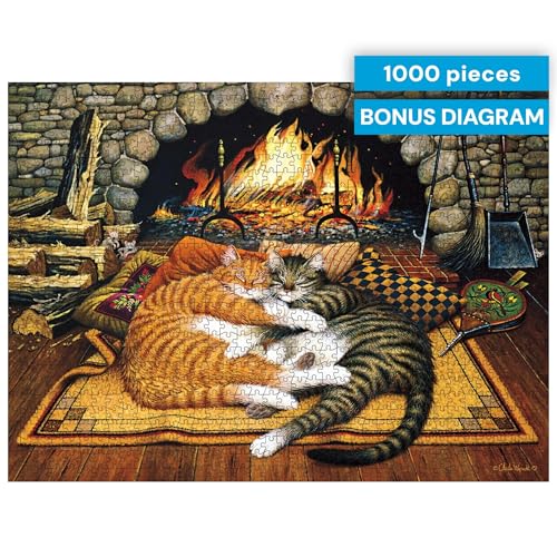 Buffalo Games - Charles Wysocki All Burned - 1000 Piece Puzzle for Adults | Art by Charles Wysocki, Frameable Art, Made in USA, Recycled Board, Includes Poster, Challenging, intermediate to expert - color: All Burned Out