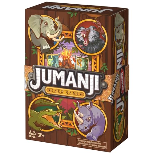Spin Master Games, Jumanji Card Game, Experience the Thrilling Adventure Based on The Action-Comedy Movie, Take on Jungle Challenges for Kids, Adults & Family Game Night, 2-5 Players, for Ages 7 & Up - style: New Card Game