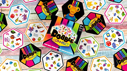 Asmodee | Double Hookup | Quick Reaction Card Game | Ages 8+ | 2-8 Players | 20 Minutes Play Time - size: Doble conexión, style: single