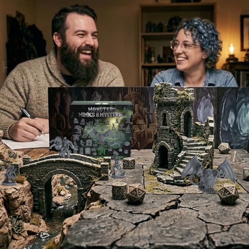 Underdusk Miniatures Master Gift Set - 229 Minis Included - Bulk Monsters, Unpainted D&D Miniatures, Dungeons and Dragons Minis, DND Figurines, Fantasy Tabletop D&D; Digital Stat Blocks Included