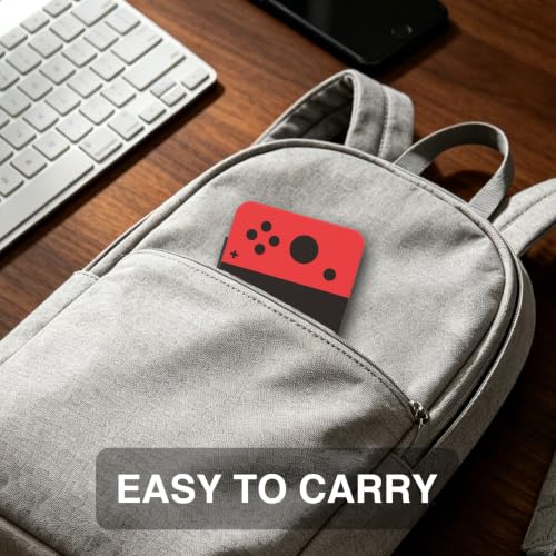 HEIYING Game Card Case Compatible with NINTENDO SWITCH 2 / Micro SD Cards | Portable Game Card Holder, Hard ABS Shell with Soft Silicone Lining, Dedicated Card Slots,Magnetic Closure for Easy Access - color: Classic Buttons Black