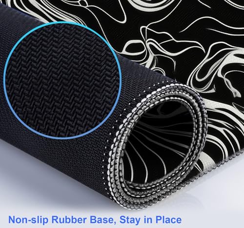 Marble Patterned XL Gaming Mouse Pad, Suitable for Office and Study Mouse Pads - color: Abstract Lines