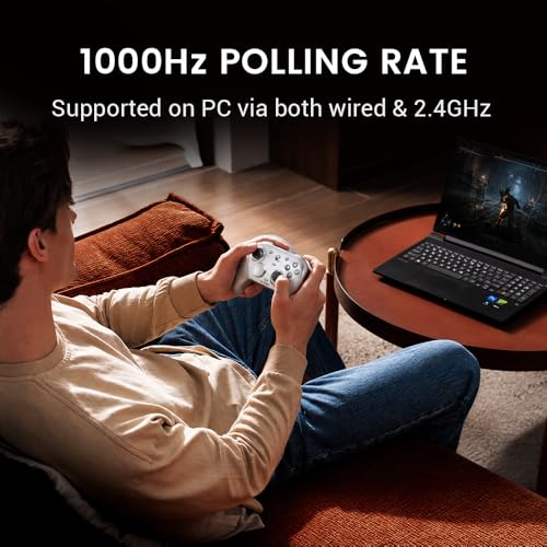 GameSir G7 Pro Wired Controller for Xbox Series X|S, Xbox One, Wireless Gamepad for PC&Android with TMR Sticks, Hall Effect Analog Triggers, 1000Hz Polling Rate, 3.5mm Audio Jack - Silver - color: Silver