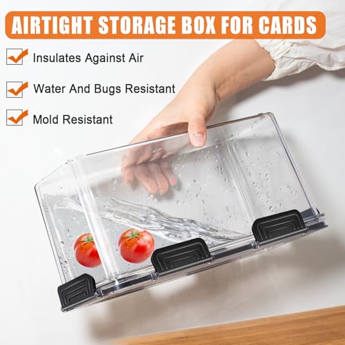 tutata Graded Sports Card Storage Box, Trading Card Storage Box, Graded Card Slab Storage Case Fits PSA BGS & SGC