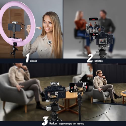 Neewer CM31 Wireless Lavalier Microphone with 8GB Storage 820ft Range 48KHz 24Bit Noise Cancelling Compatible with iPhone iPad Android PC Camera YouTube/TikTok Stream Podcast Interview - style: CM31