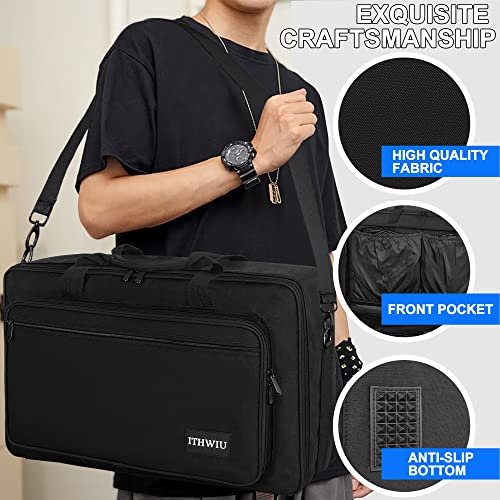 Padded DJ Controller Case for Hercules DJ Inpulse 500, DDJ REV1, NI Traktor Kontrol S4 MK3, DDJ SR DDJ SR2, Numark PLATINUM FX, DDJ RR, Akai MPK225, 23.5 x 14 x 3 Inch, Black - size: 23.5 x 14 x 3 Inch