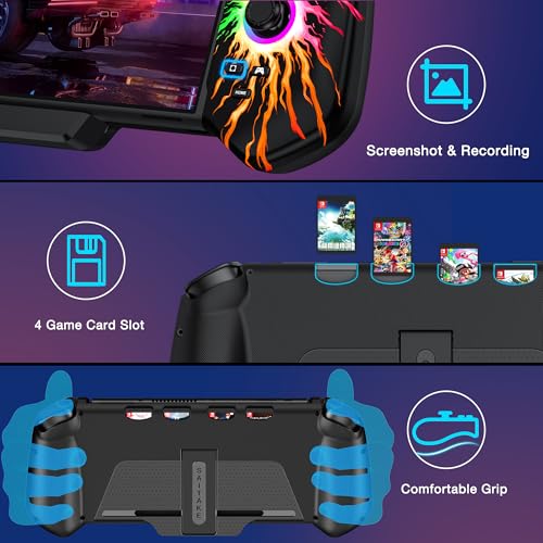 CYOYPPY Joypad Controller for Nintendo Switch/OLED, Wired Switch Pro Controllers with Hall Joystick, One-Piece Switch Controller Replacement Handheld Mode, Switch Remote with Turbo