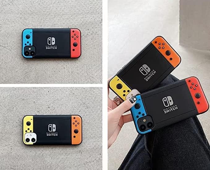 Designed for iPhone 15 Pro Case for Boys Kids Men, 3D Cool Video Game Controller Button Type Personalized Full Body Full Camera Protection Protective Cover Soft Cute-Blue