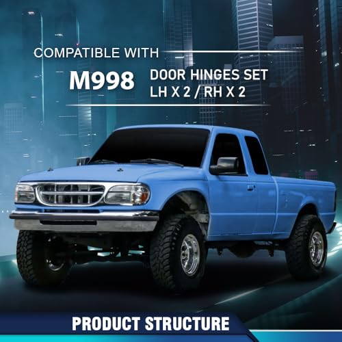 PIT66 Hood Insulation Pad 1/2" with Clips Compatible with Ford Ranger 1993-1997 - style: 1993-1997 Ford Ranger