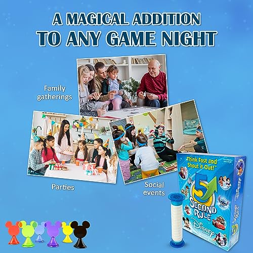 5 Second Rule Disney Edition — Fun Family Game About Your Favorite Disney Characters — Ages 6+ - style: Disney