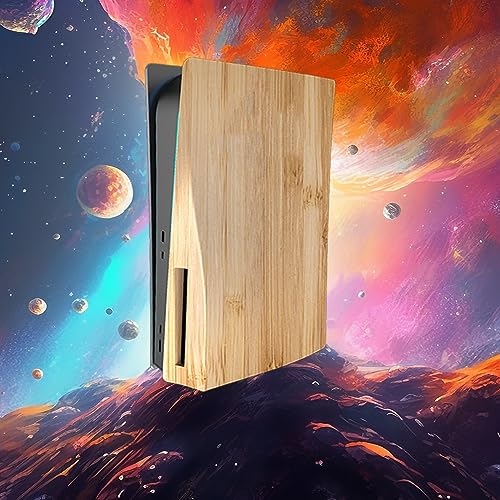 Face Plates Cover Skins Shell Panels for PS5 Disc Edition Console, Accessories for Playstation 5 Protective Faceplates (Wood Grain) - color: Wood Grain