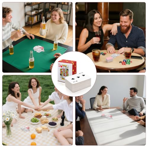 3 Pack Small Deck of Cards, Fun & Portable Smal Playing Cards for Travel, Camping, Parties, Cute & Durable 1.18 x 1.57 Inch Deck, Perfect for Game Nights with Friends & Family