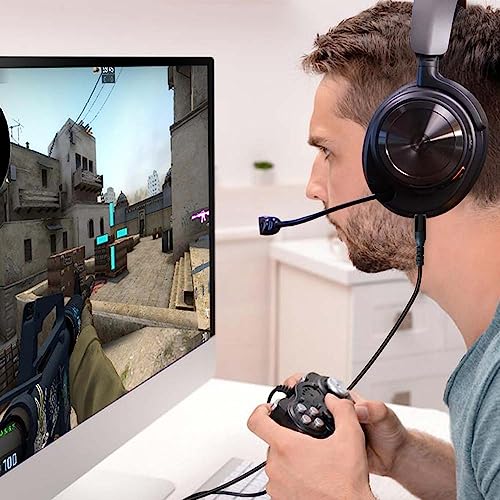 Nylon Braided Audio Cable Cord for Arctis Nova 7 / Pro Headset | Black, Nylon Braided 3.5mm 5 pole to 4 pole Cord Compatible with SteelSeries Arctis Nova 7 / Pro Gaming Headset