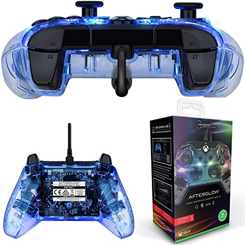 PDP Afterglow LED Wired Game Controller - RGB Hue Color Lights - USB Connector - Audio Controls - Dual Vibration Gamepad- Xbox Series X|S, Xbox One, PC