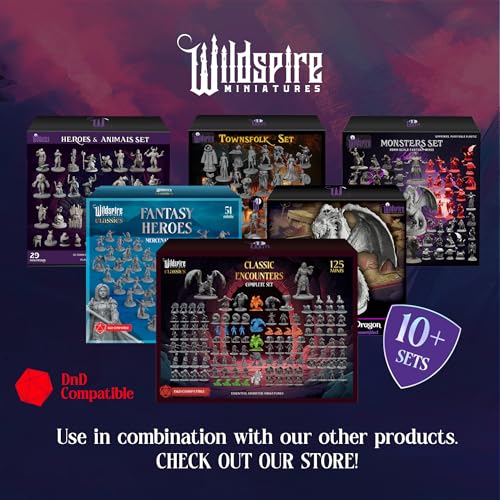 Wildspire Spellblades Miniatures for DND Dungeons and Dragons, Battlemage Characters for D&D minis