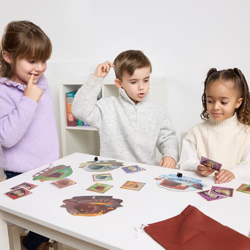 Miniland Children's Board Game, +6 Years, Coloured Gems, Boards and Bag, Strategy and Fun in Underground Adventures, Ideal for Family Play | Topo Top - color: Brown
