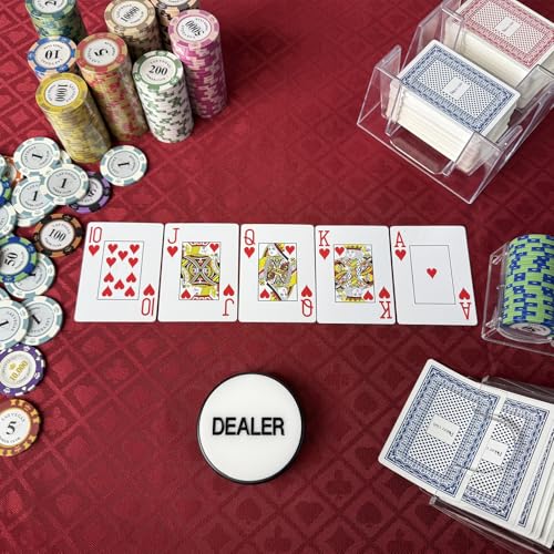 Speed Cloth Poker Table Fabric - 108X60 Inch Section of Casino Card Game Table Felt Top Cover Accessories - Burgundy - color: Burgundy