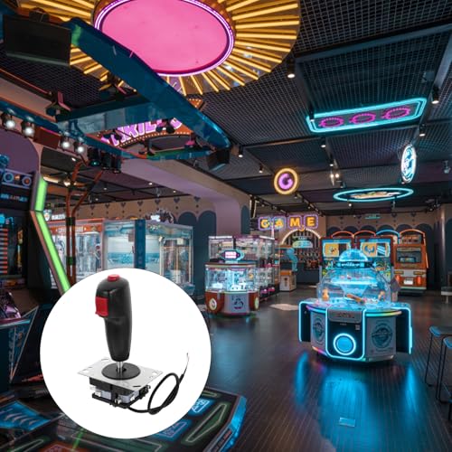 Veemoon Flight Stick Joystick with Vibration and Micro Switch Circuit Board, Gaming Rocker Controller for PC Flight Simulator and Classic Game Accessories