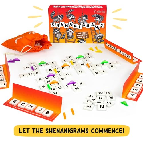 Shenanigrams! – The Mega-Mischievous Word Game! A Super Fun & Fast Family Party Game for Kids, Teens & Adults - Great for Travel, Couples & Family Board Games Night
