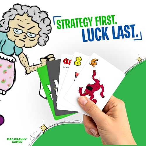 Hilarious Family Card Game for Kids, Teens & Adults | Fast-Paced Party Game for 2–5 Players, Ages 8+ | Quick 10–15 Minute Game Night by Mad Granny Games