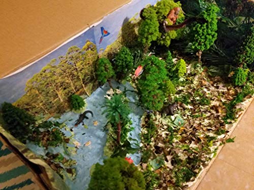 36pcs Mixed Model Trees, 1.5-6 inch(4-16 cm), Diorama Supplies, Model Grass, Miniature Trees for Projects with No Bases