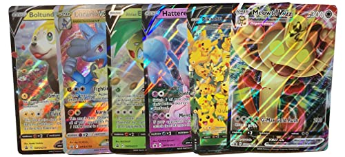 Pokemon - Random Jumbo Card Lot - x6 (Selection Varys) V - VMAX - VSTAR - V Union - EX