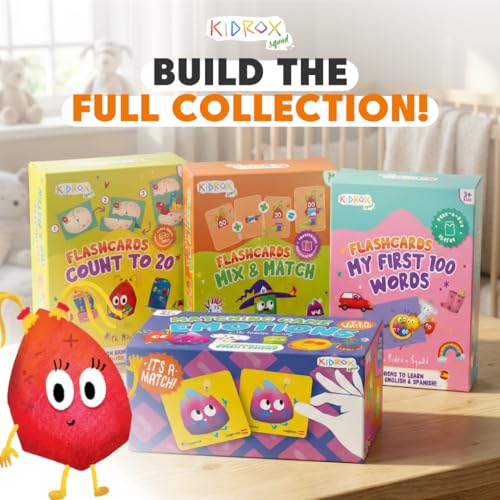 Flashcards Spy that! by Kidrox Squad – Spy that Letter Game for Kids Ages 3+, 20 Double-Sided Picture Search Boards with 400+ Objects, Alphabet Learning Game for Toddlers and Families - style: Spy That