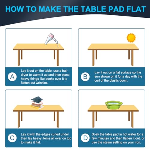 16x42 Transparent Plastic Desk Cover Protector 1.5mm Thick PVC Vinyl Table Pad Wipeable Table Protector for Computer Writing Desk Sofa Media Stand Coffee Table Waterproof Non-Slip Rectangle - size: 16"x42"