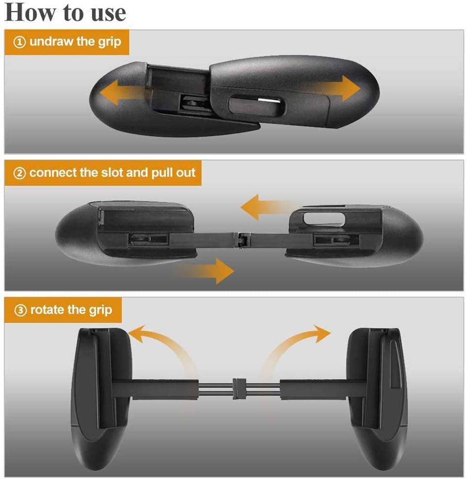SONGVEN Universal Mobile Game Controller Handle Adjustable Game Grip Handle Holder