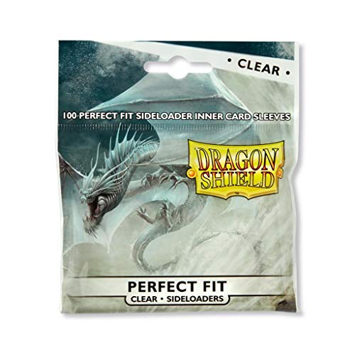 Dragon Shield Perfect Fit Sideloader Inner Card Sleeves Standard Size (100 CT) – PVC-Free Polypropylene Double-Sleeve Protection Compatible with Pokemon, One Piece & Magic The Gathering – Clear - color: Perfect Fit Sideloader, size: Standard Size
