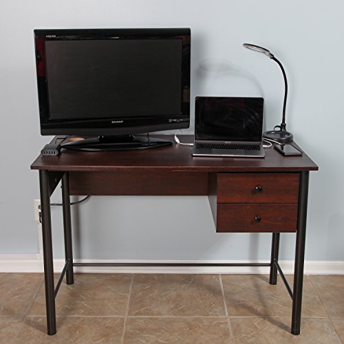 Simple Cord Wire Tray Desk Cable Organizer - 32" Open Slot Raceway to Hold Cables, Cords, or Wires on Desks - Office Cable Management (Pack of 2) (5582703058) Black