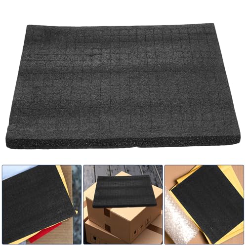 FUOYLOO Black Sponge Foam Sheets for Packing and Mailing, Comfortable and Sturdy Cushioning Foam Pads for Household Items and Objects, for Shipping and Storage Protection