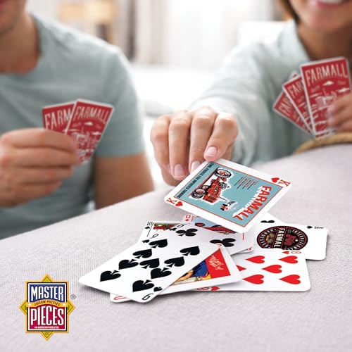 Masterpieces 92105: Farmall Case Ih - Playing Cards - Premium Quality, Educational, and Fun Activity for Kids and Families - Great Gift Idea for Holidays, Birthdays, and Everyday Playtime - style: Case IH