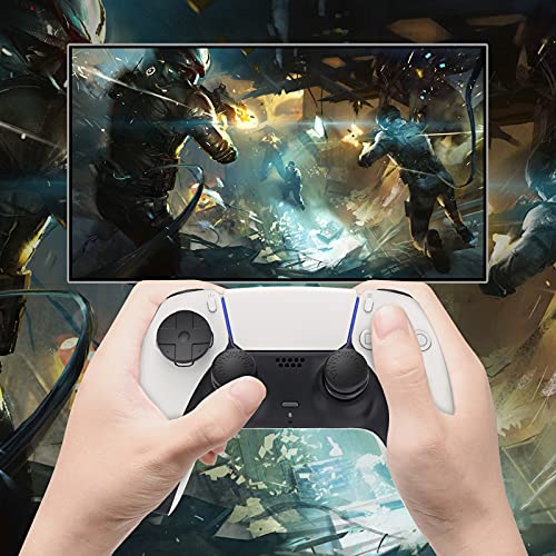 MENEEA Accessories Kit Bundle for PS5 Compatible with Controller | Thumb Grips Sticks Joystick + L2 R2 Trigger Extender+D-pad Button for Playstation 5 Controller, Anti-Slip Replacement Parts