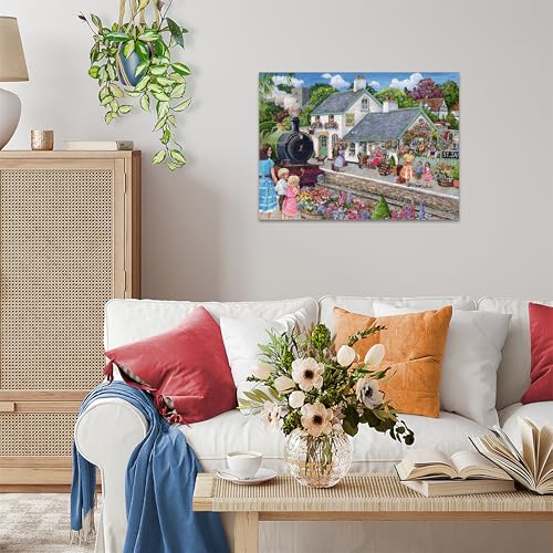 Ravensburger Whistle Stop Cottage 1000 Piece Puzzle for Adults