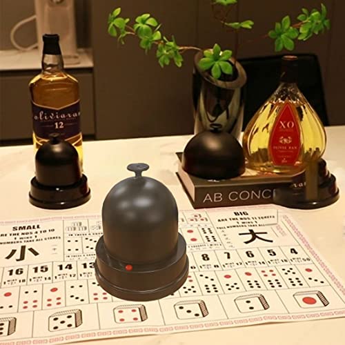 Automatic Lucky Dice Roller Cup Set with 5 Dices for Family Friends Party Games EK1883 (Pack of 2) - size: Medium (Pack of 2)