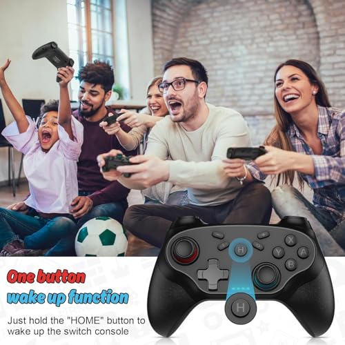 Nonbliep 2 Pack Wireless Controller for Nintendo Switch 2/1 Lite/OLED and PC, with Bluetooth, Turbo, Gyro Axis, Dual Vibration, and Screenshot, Compatible with Steam and Switch 2/1 - color: Matte Black