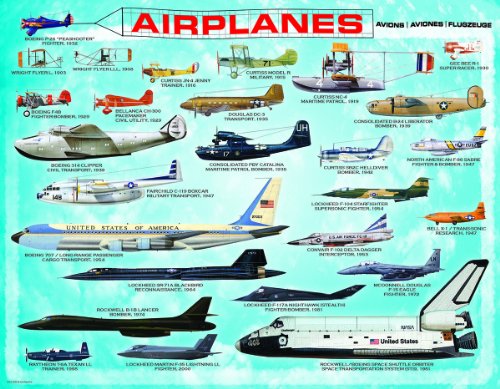 EuroGraphics Airplanes Mini Puzzle (100-Piece) - size: 100 Piece Puzzle, style: EuroGraphics Airplanes Mini Puzzle (100-Piece)