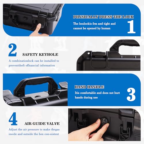 Sturdy Hard Shell Miniature Figure Storage Case with 4 Foam Layer, 116 Slot Miniatures Transport Case Compatible with Warhammer 40k and DND Minis, RPG Miniature Carrying Case