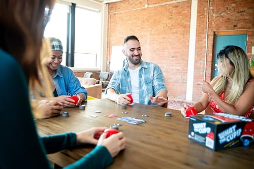 What The Cup!? | Social Bluffing Dice Game | Featuring Handheld Dice Cups & D12 Dice | Spy, Swap, Steal The Winning Cup | 3-6 Players, Ages 12+