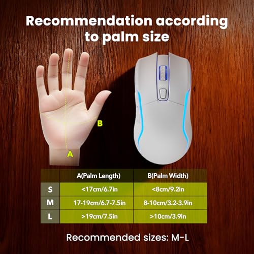 White Keyboard and Mouse Wireless Combo, 4000mAh Rechargeable Backlit Quiet Keyboards mice Set, USB Ergonomic Key Board with Wrist Rest & Phone Holder for PC, Mac, Windows, Natural Soft Typing - color: Pure white
