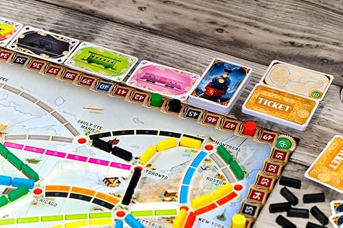 Asmodee Ticket to Ride Board Game (2025 Refresh) - A Cross-Country Train Adventure for Friends and Family, Strategy Game for Kids & Adults, Ages 8+, 2-5 Players, 30-60 Minute Playtime - style: New Edition